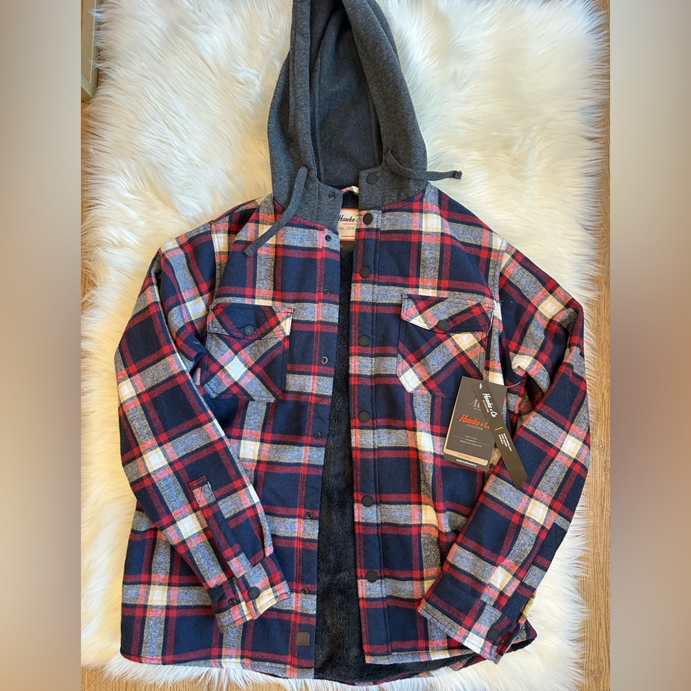 Hawke & Co Gray Sherpa-Lined Jacket